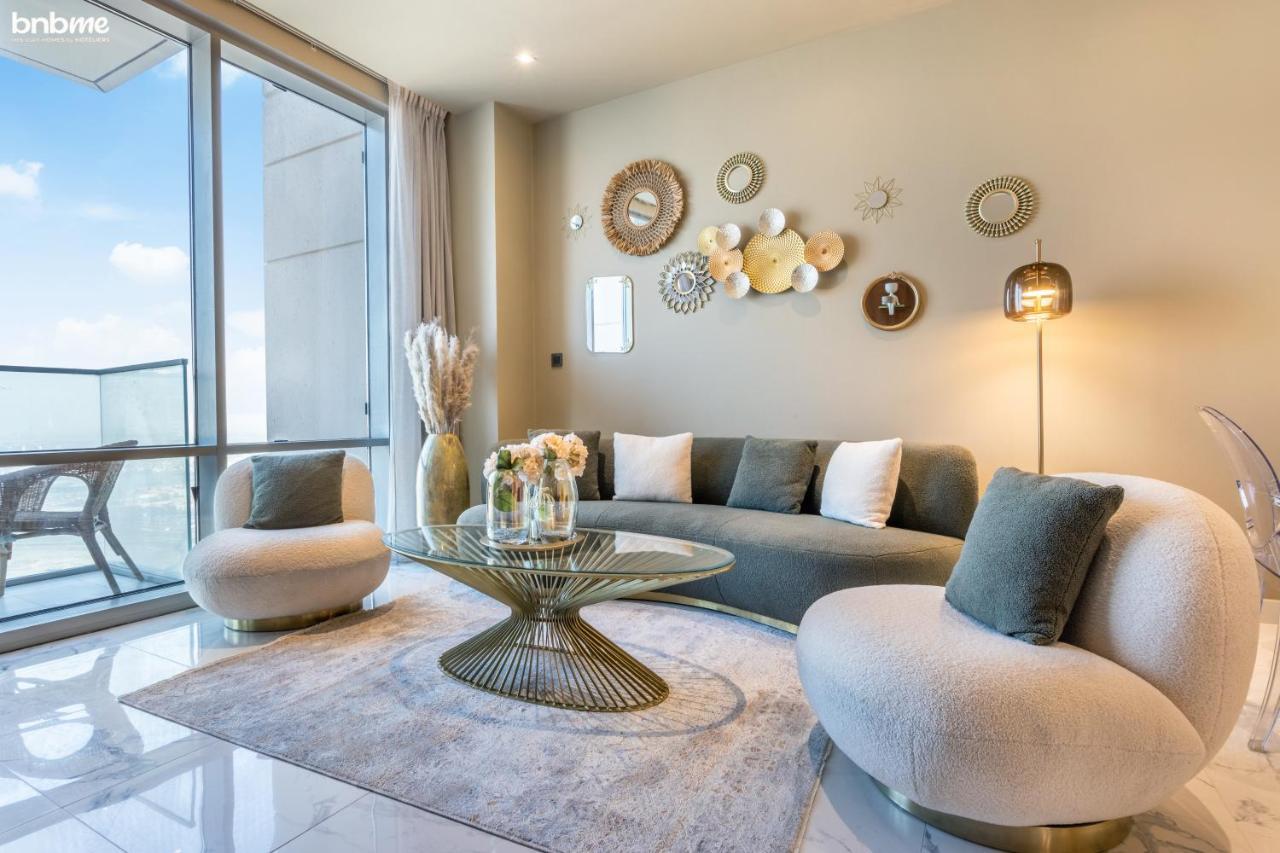 Bnbmehomes - Luxury 2B Apt - Al Habtoor - Amna Tower - 5044 دبي المظهر الخارجي الصورة
