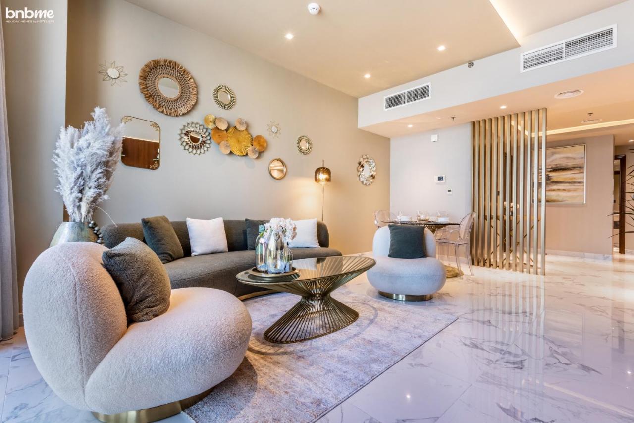 Bnbmehomes - Luxury 2B Apt - Al Habtoor - Amna Tower - 5044 دبي المظهر الخارجي الصورة