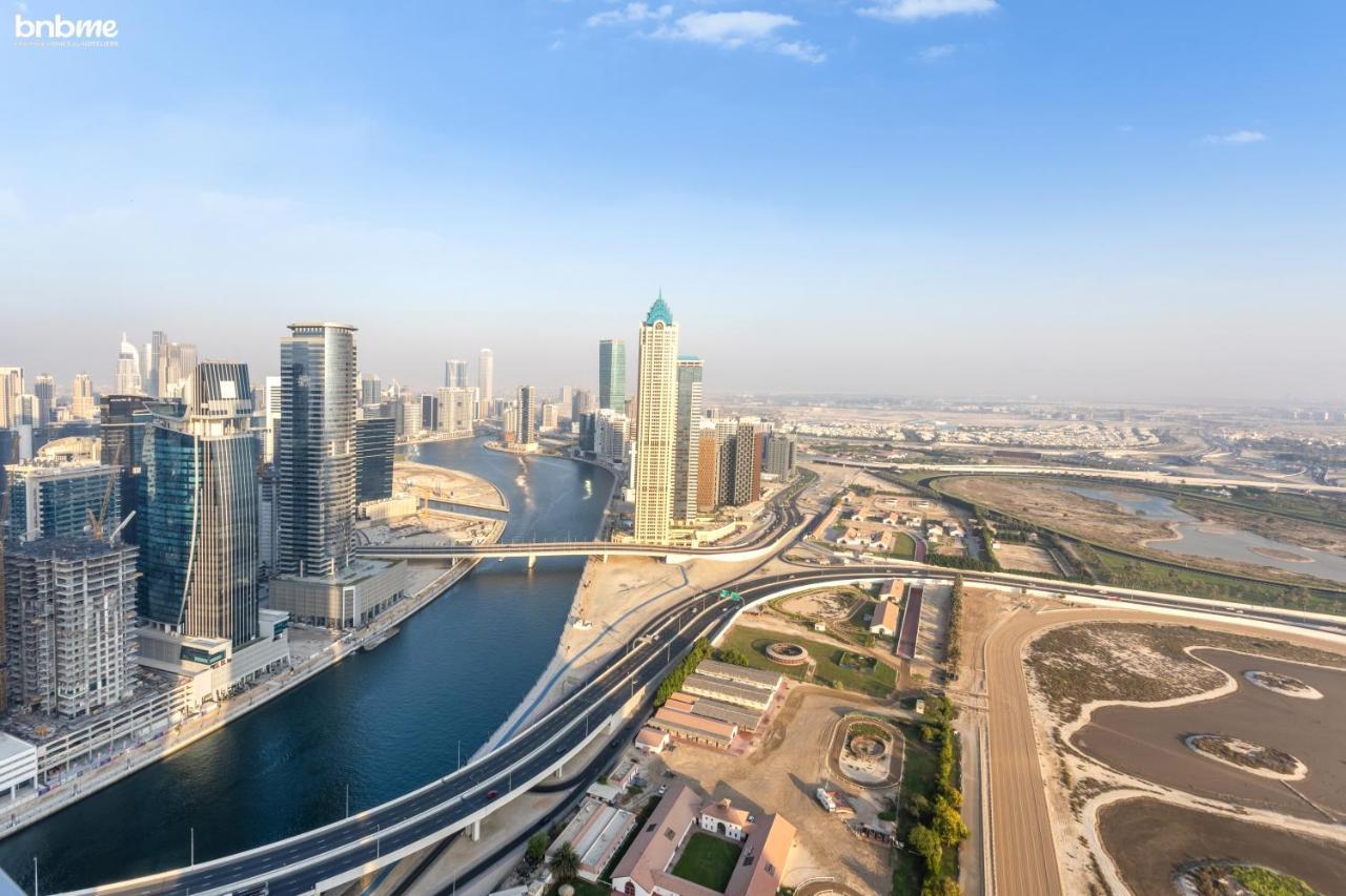 Bnbmehomes - Luxury 2B Apt - Al Habtoor - Amna Tower - 5044 دبي المظهر الخارجي الصورة