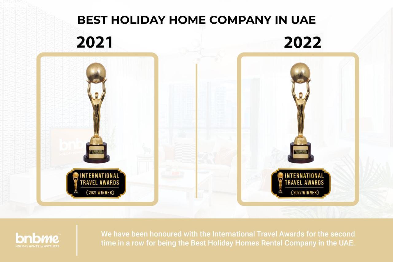 Bnbmehomes - Luxury 2B Apt - Al Habtoor - Amna Tower - 5044 دبي المظهر الخارجي الصورة